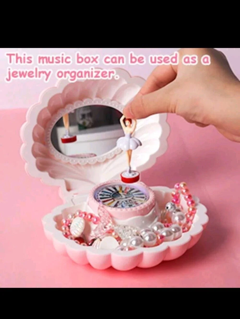 Kids Pink Musical Mermaid Jewelry Box with Accessories